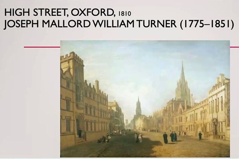 JMW Turner: Oxford High (Click to enlarge) Click to enlarge